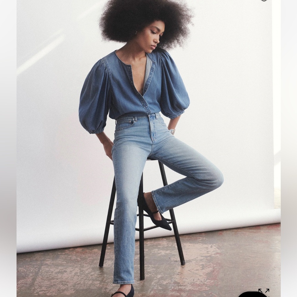 90s Straight Jean in Rondell Wash: Crease Edition